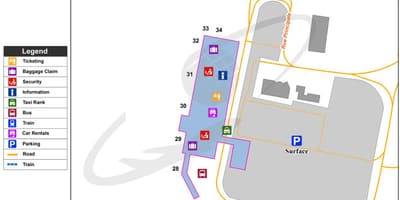Карта на Квебек Сити аеродром