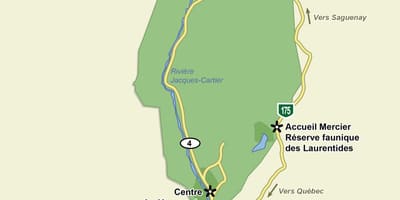 Карта на жак cartier national park трага